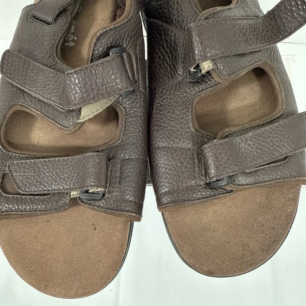 Men's Propet Leather Strappy Breeze Sandal Size 14XX‎ (5E) Brown Comfort Walking